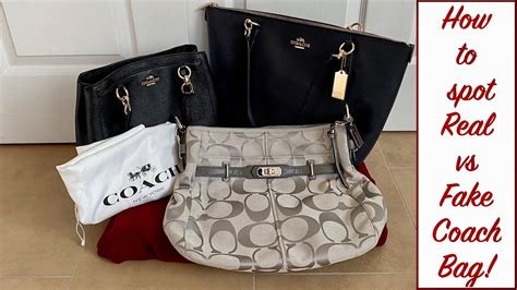 original coach bag vs fake|authentic coach tote bag.